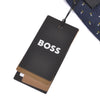 Hugo Boss NWT Navy Blue Geometric Patterned Tie