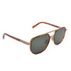 Zegna Brown and Gold Sunglasses