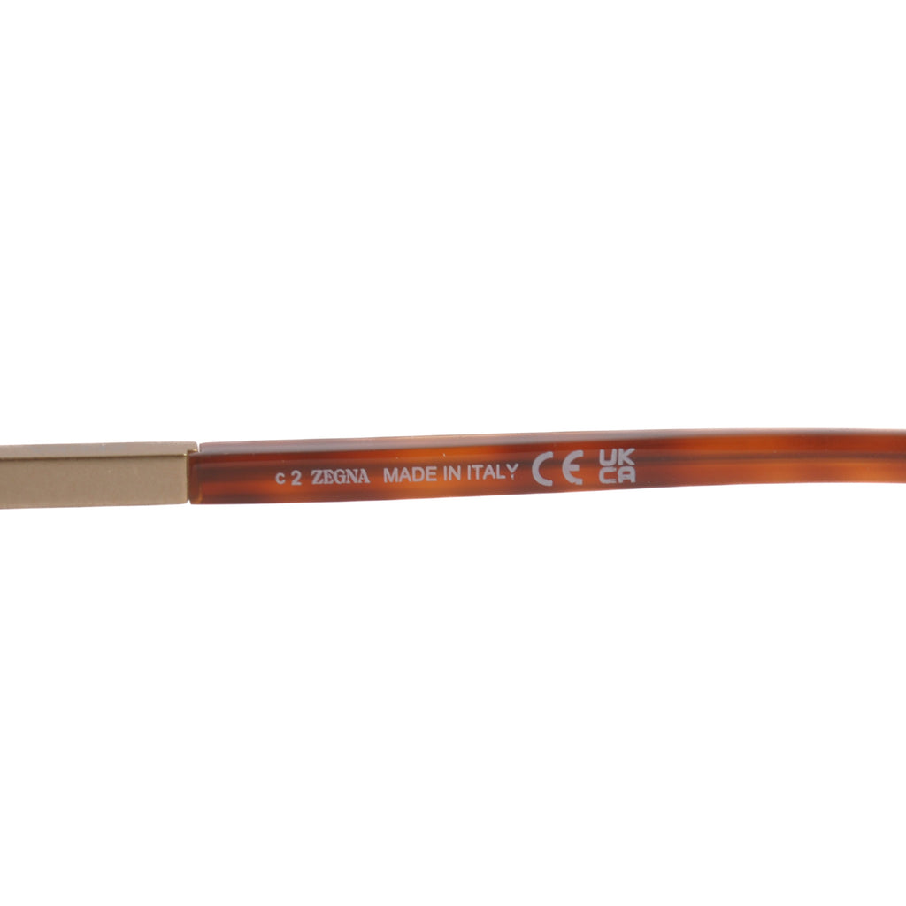 Zegna Brown and Gold Sunglasses