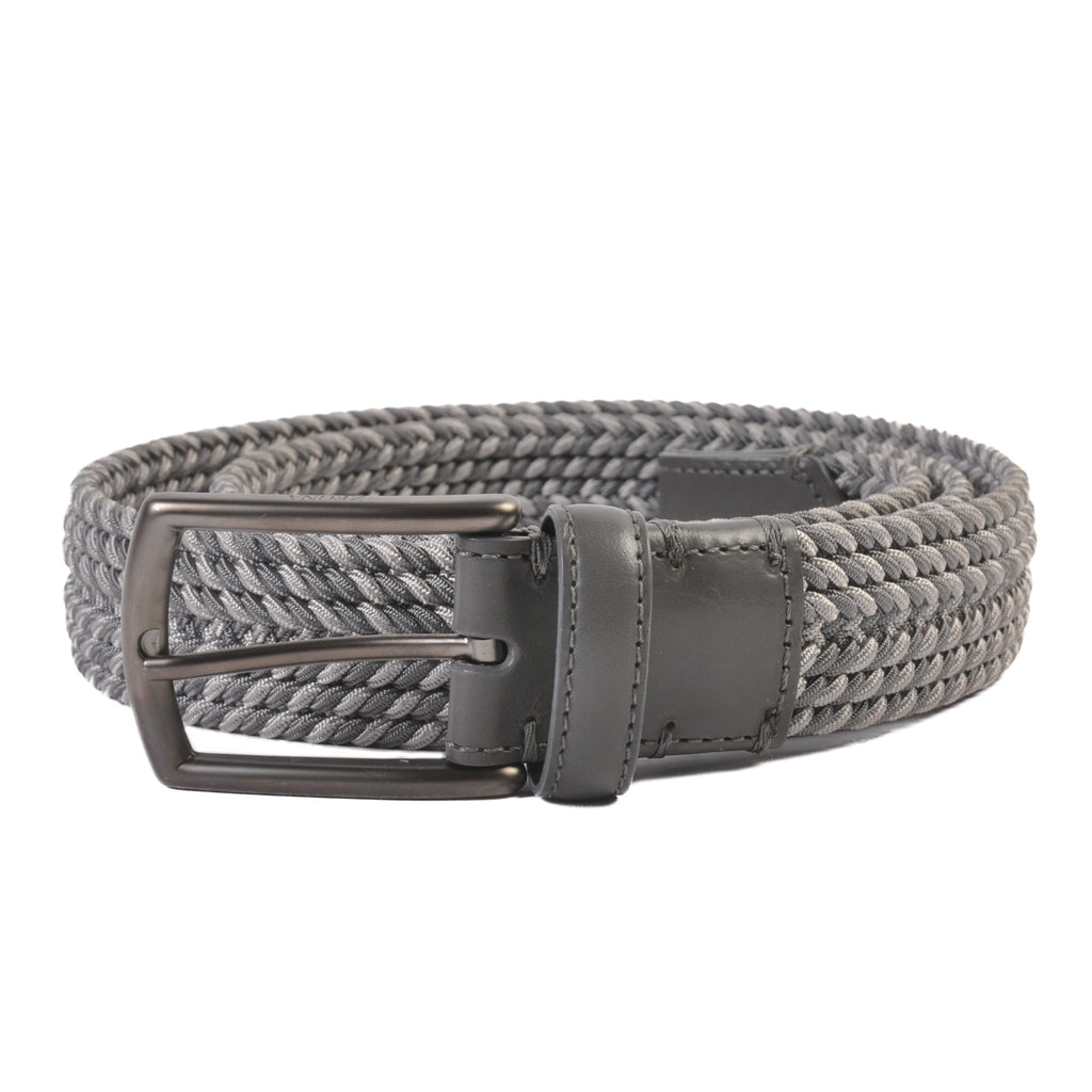 Zegna Grey Web Belt