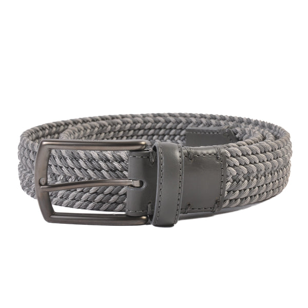 Zegna Grey Web Belt