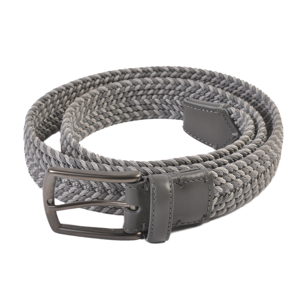 Zegna Grey Web Belt