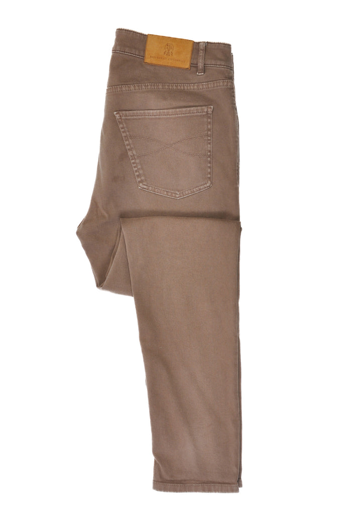 Brunello Cucinelli Brown Traditional Fit Jeans