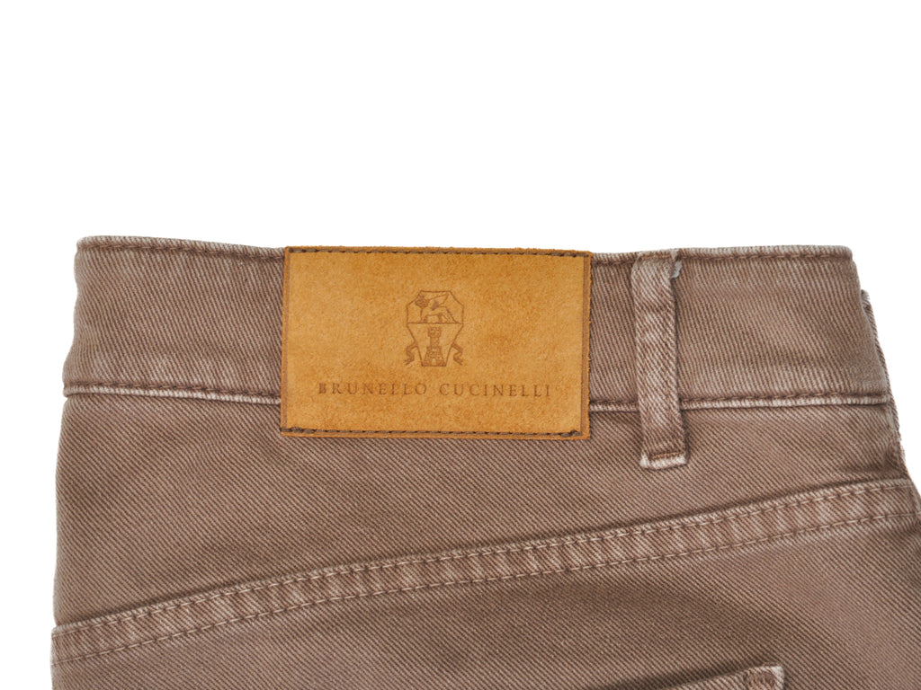 Brunello Cucinelli Brown Traditional Fit Jeans