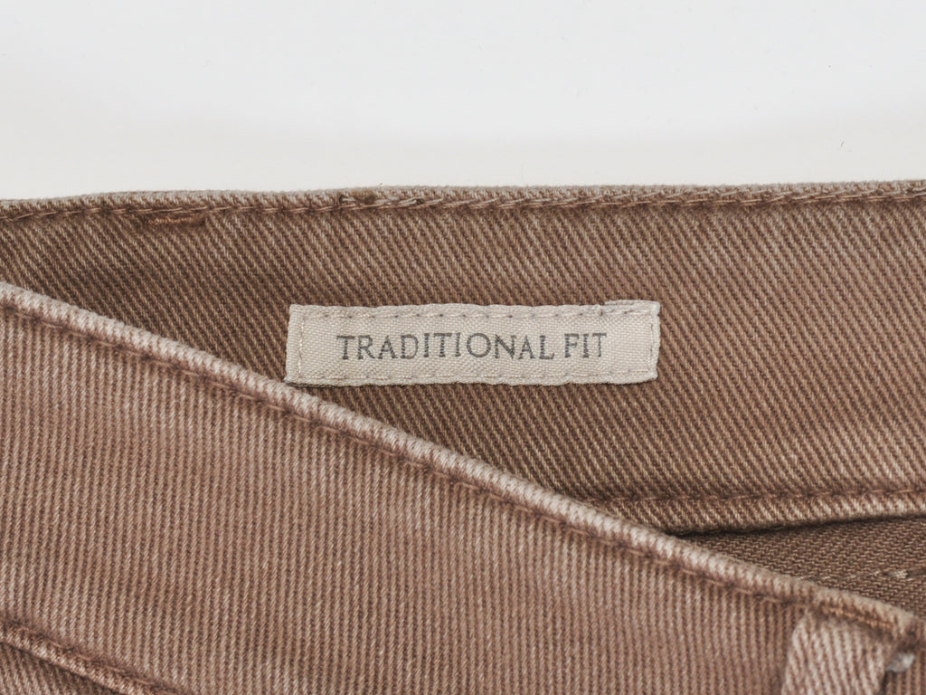 Brunello Cucinelli Brown Traditional Fit Jeans