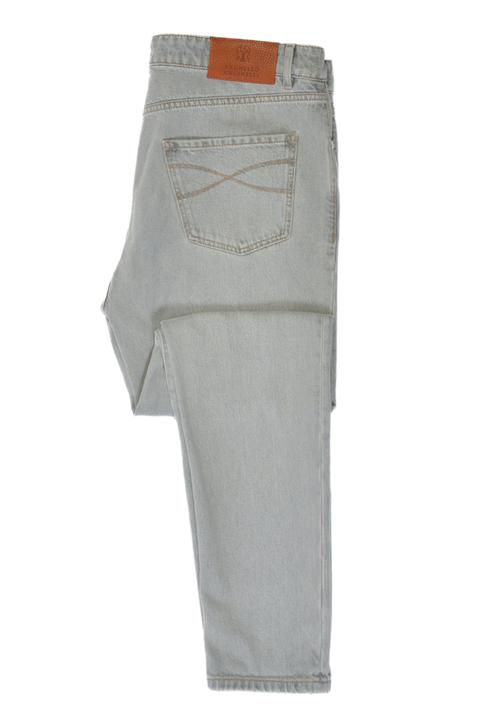 Brunello Cucinelli Grey Leisure Fit Jeans