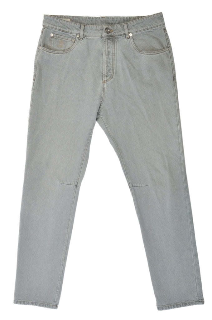 Brunello Cucinelli Grey Leisure Fit Jeans