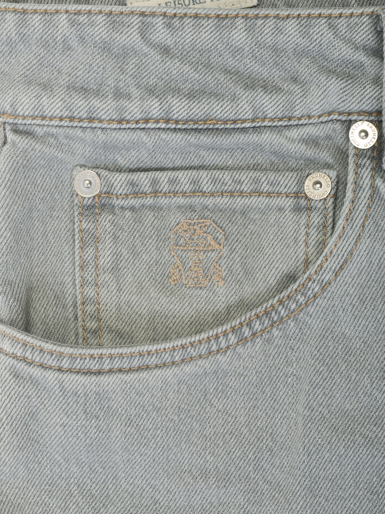 Brunello Cucinelli Grey Leisure Fit Jeans