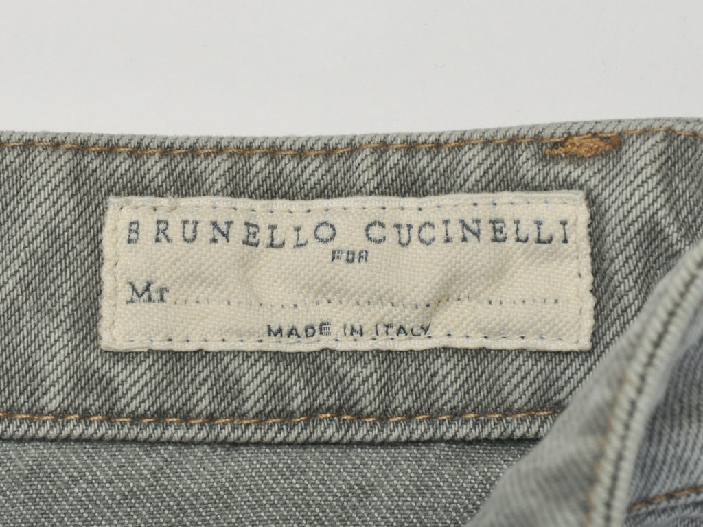 Brunello Cucinelli Grey Leisure Fit Jeans