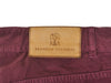 Brunello Cucinelli Burgundy Italian Fit Corduroy Pants