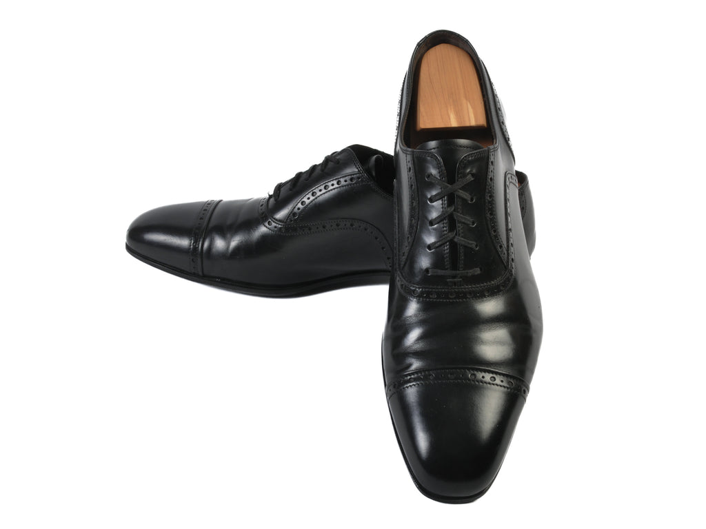 Salvatore Ferragamo Black Oxford Shoes