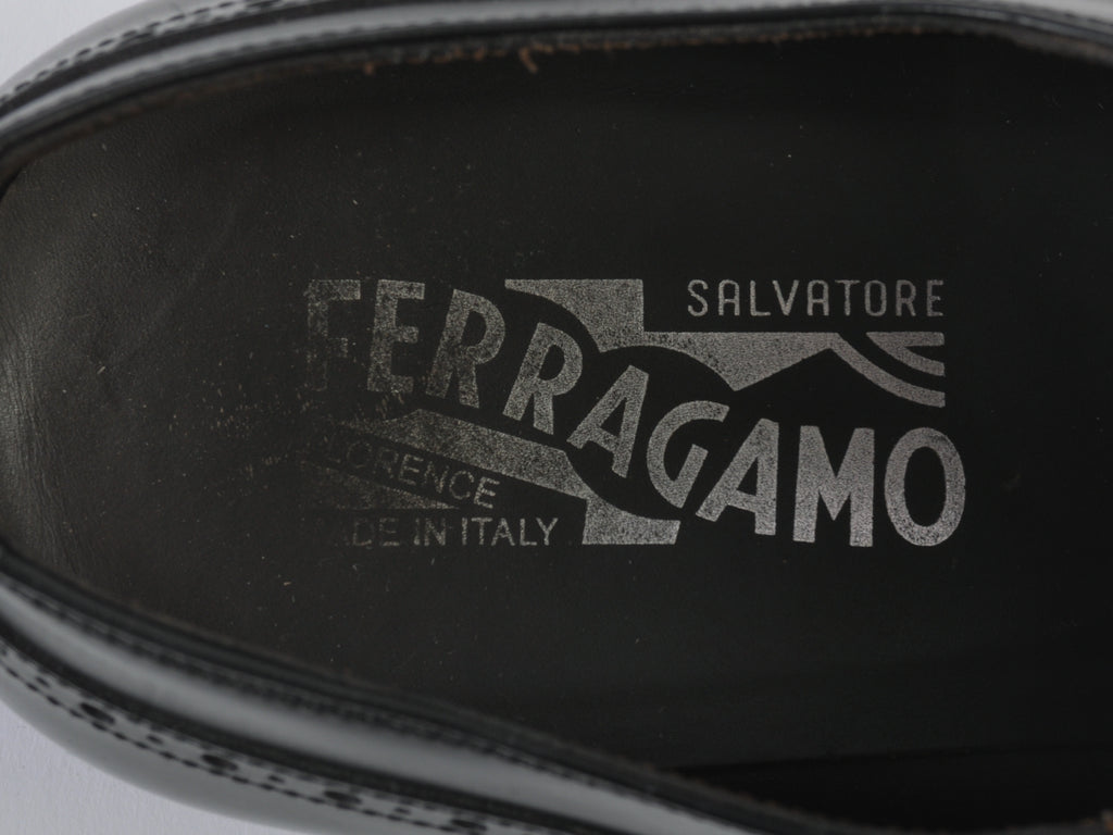 Salvatore Ferragamo Black Oxford Shoes