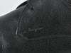 Salvatore Ferragamo Black Pebbled Leather Derby Shoes