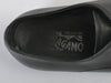 Salvatore Ferragamo Black Pebbled Leather Derby Shoes
