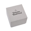 Vivienne Westwood Platinum Tagged Hoop Earings