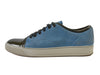 Lanvin Light Blue Suede Cap Toe Sneakers