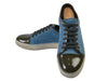 Lanvin Light Blue Suede Cap Toe Sneakers