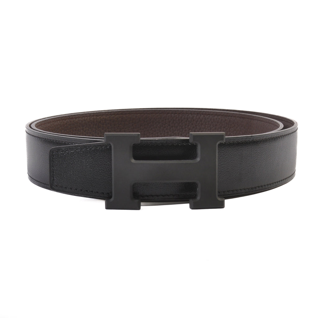 Hermes Noir Buckle Belt