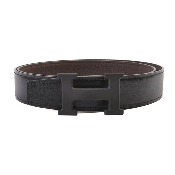 Hermes Noir Buckle Belt