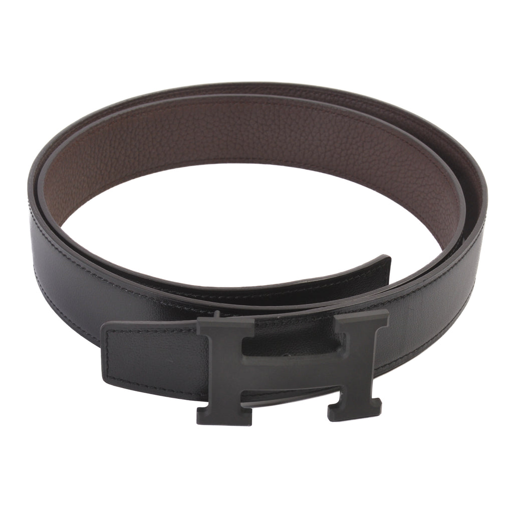 Hermes Noir Buckle Belt