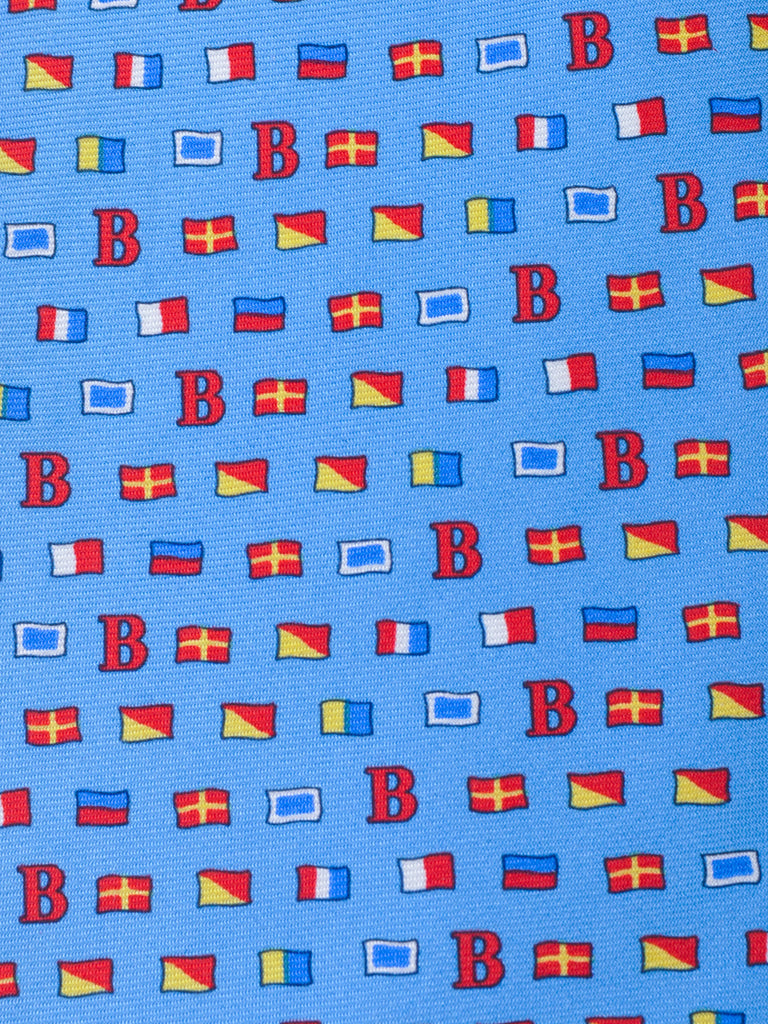 Brooks Brothers Blue Nautical Print Tie