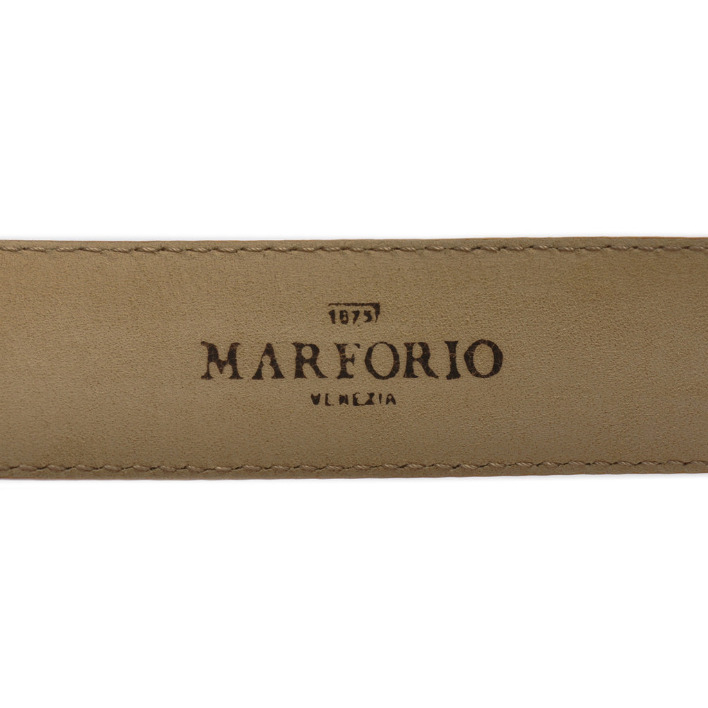 Marforio Venezia Brown Crocodile Leather Belt