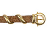 MaxMara Brown Wrapped Buckle Belt