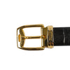 Gianfranco Ferre Vintage Black Embossed Leather Belt