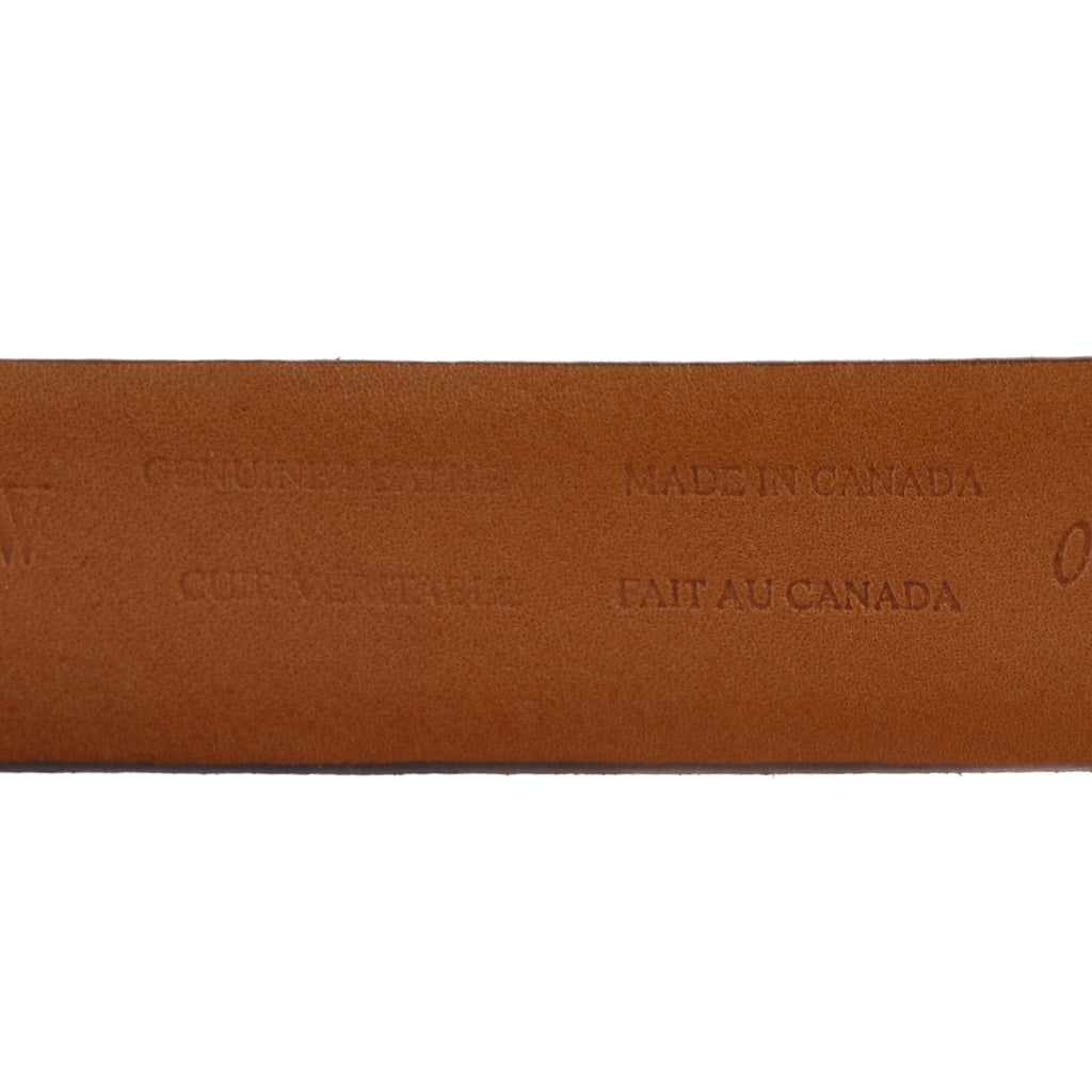 Holt Renfrew Brown Embossed Leather Belt