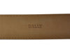 Bally Navy Blue Tejus Lizard Leather Belt