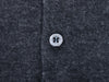 Brioni Dark Grey Silk Cashmere Collared Knit