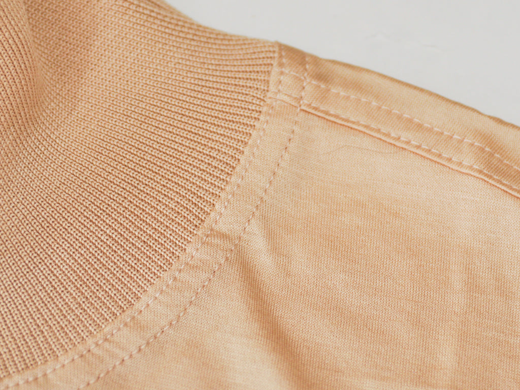 Dunhill Sand Brown Mercerised Cotton Roll Neck Sweater