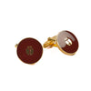 Scabal Brown Enamel Cufflinks