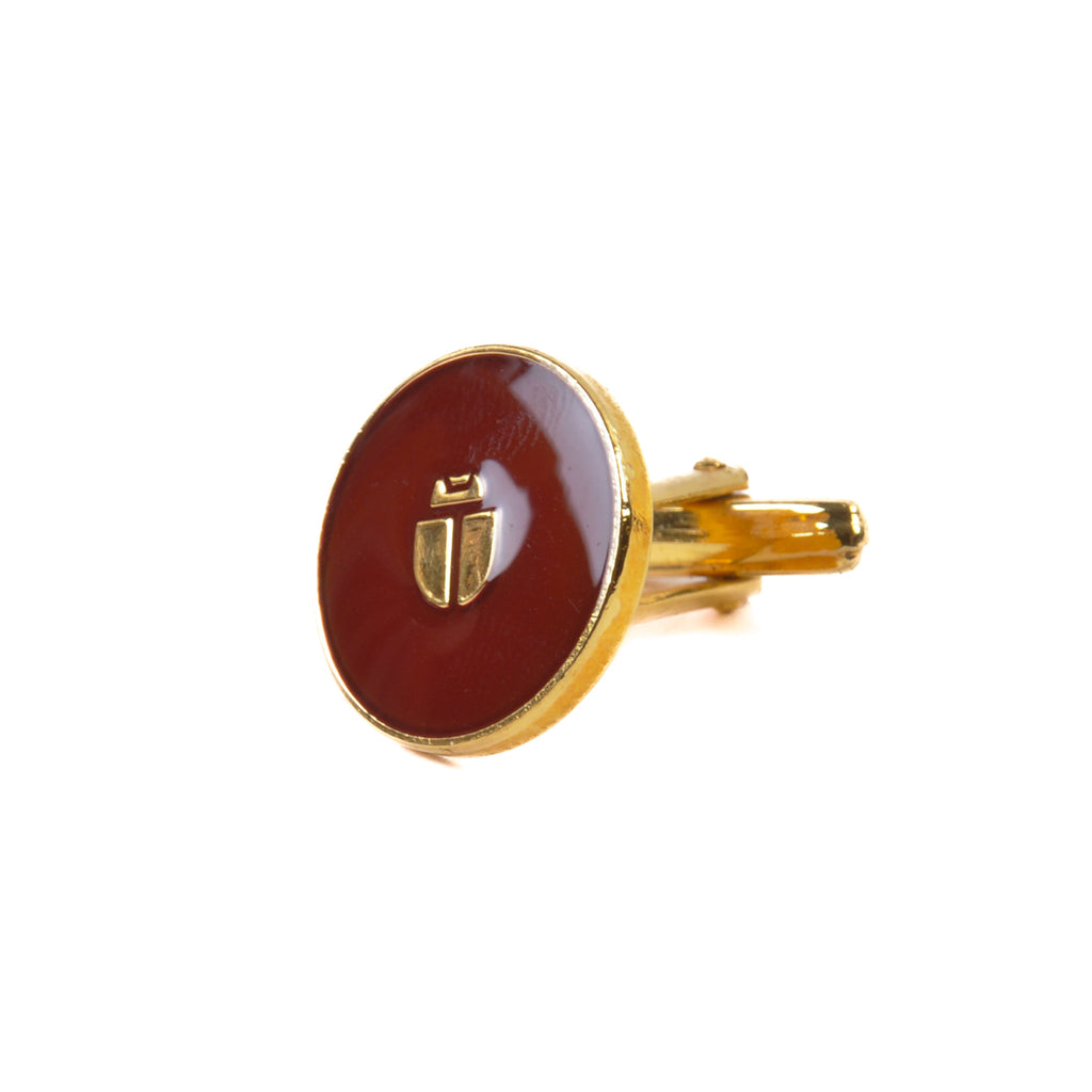 Scabal Brown Enamel Cufflinks