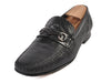 Mezlan Black Ostrich Loafers