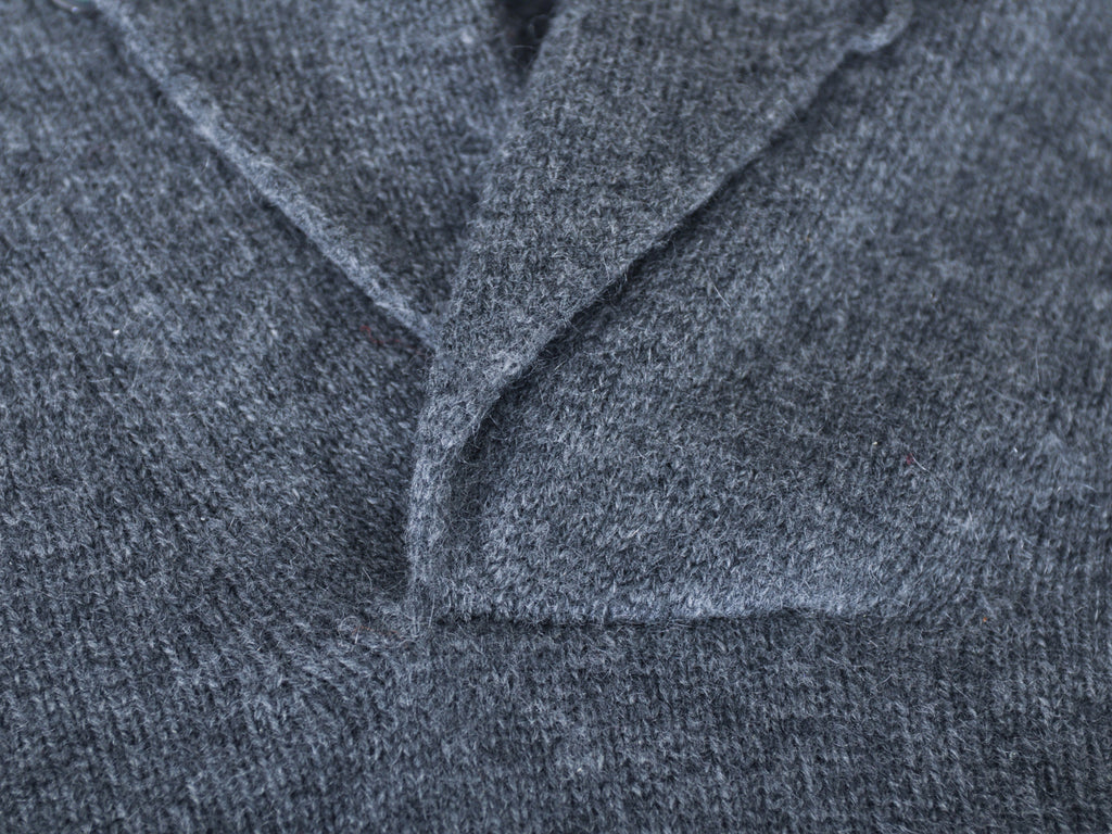 Ralph Lauren Purple Label Grey Cashmere Cardigan Sweater