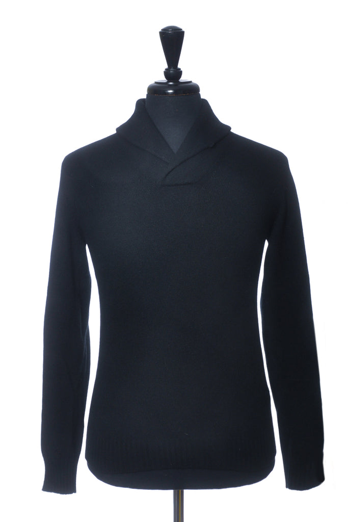 Ralph Lauren Purple Label Black Cashmere Cardigan Sweater