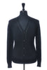 Versace Collection Black Merino Wool Cardigan Sweater