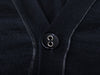 Versace Collection Black Merino Wool Cardigan Sweater