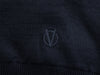 Versace Collection Black Merino Wool Cardigan Sweater