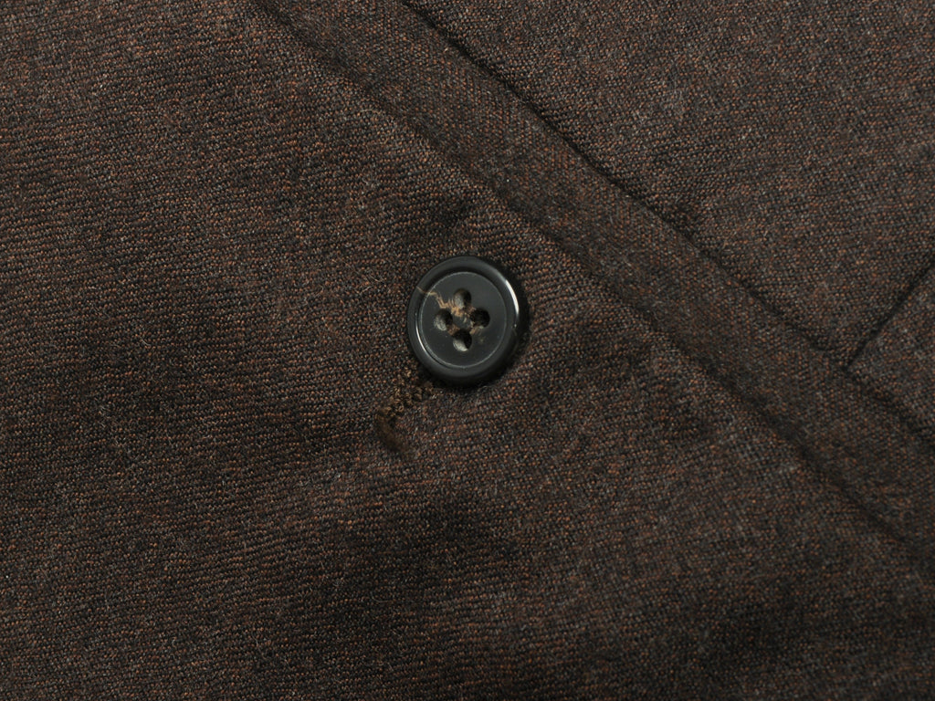 ZZegna Brown Flannel Trousers