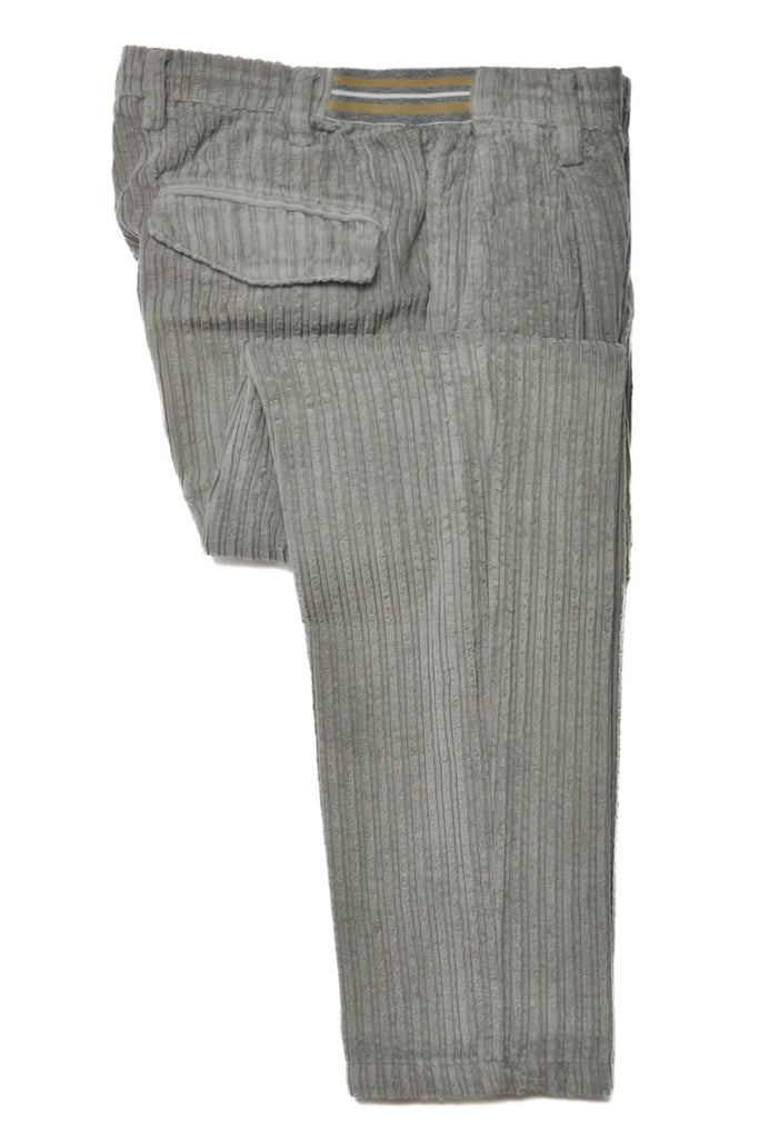 Eleventy Grey Whale Cord Drawstring Pants