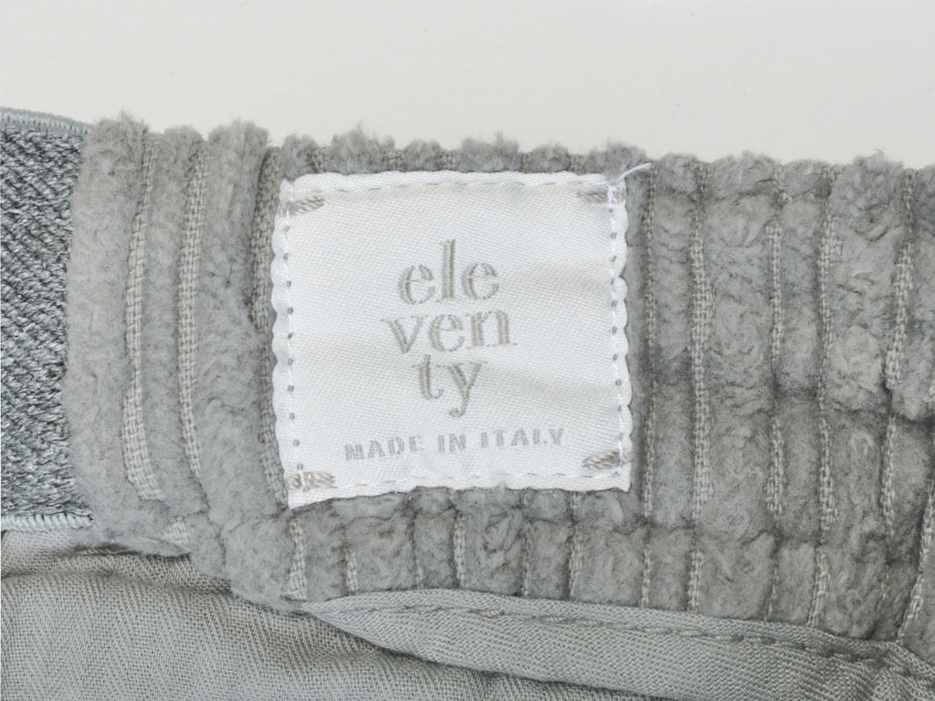 Eleventy Grey Whale Cord Drawstring Pants