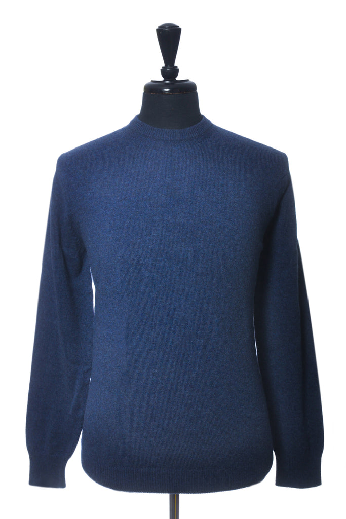 Glenmuir Rhapsody Blue Wool Crew Neck Sweater