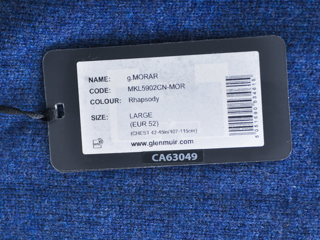Glenmuir Rhapsody Blue Wool Crew Neck Sweater
