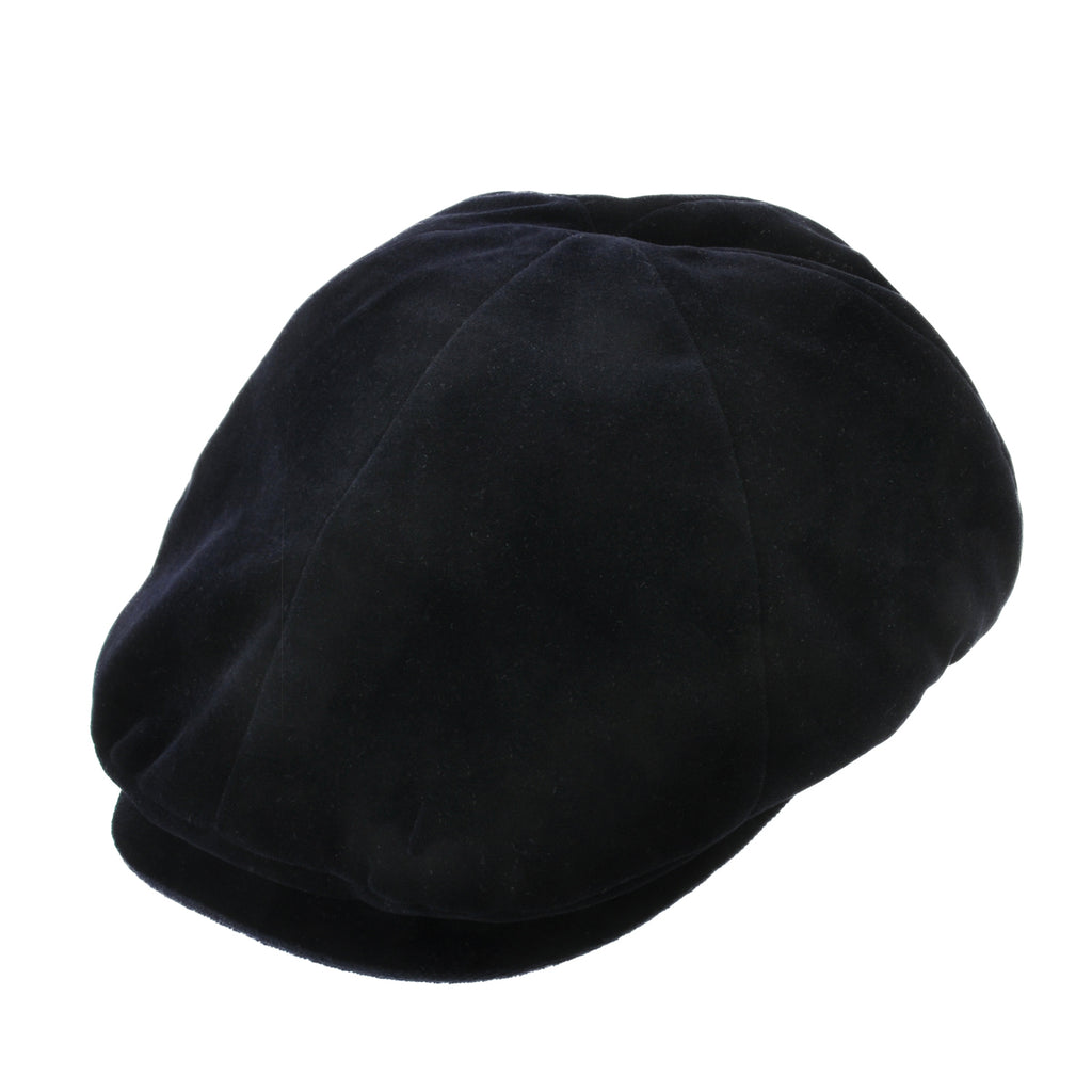 Paul Smith Midnight Blue Velvet Flat Cap
