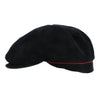 Paul Smith Midnight Blue Velvet Flat Cap