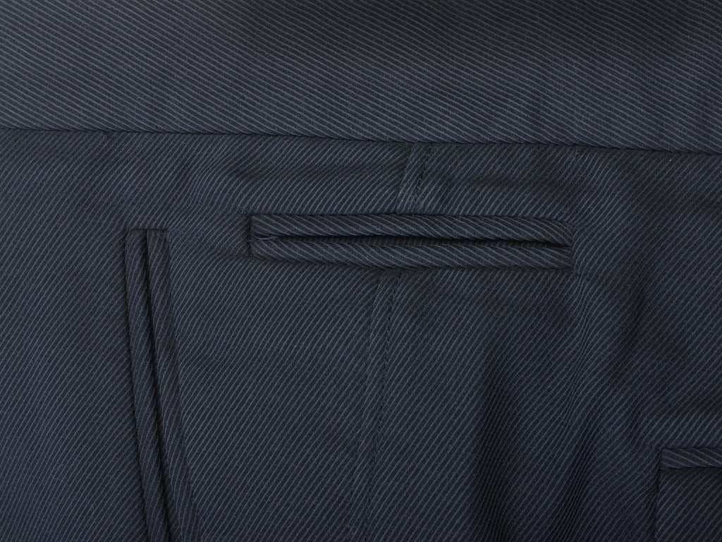 Costume National Homme Navy Blue Twill Carrots Pants