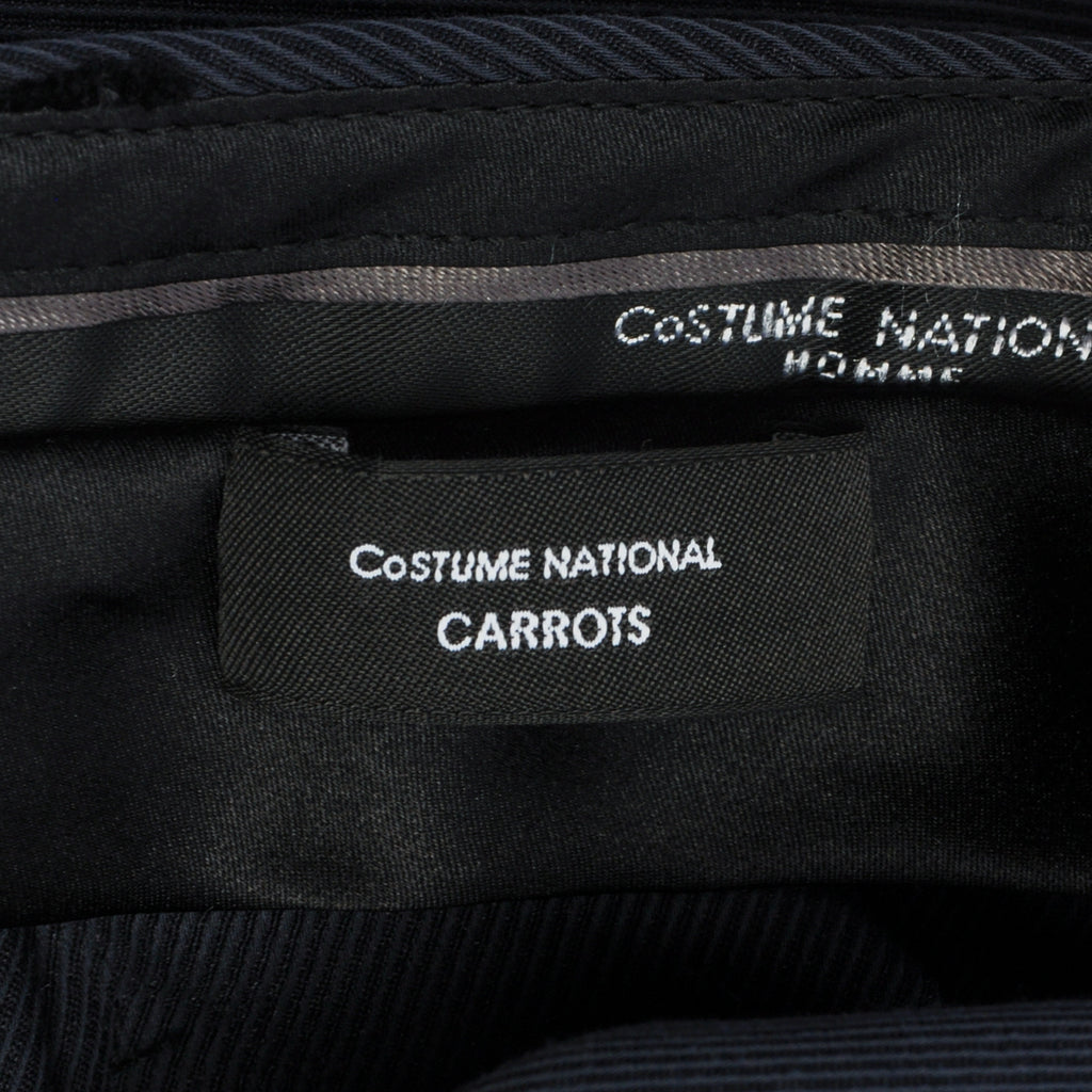 Costume National Homme Navy Blue Twill Carrots Pants