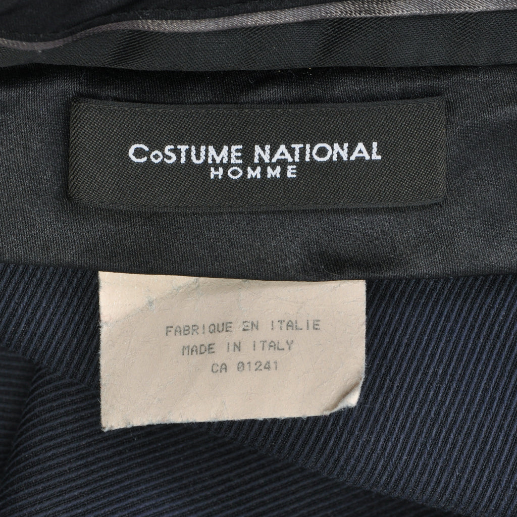 Costume National Homme Navy Blue Twill Carrots Pants
